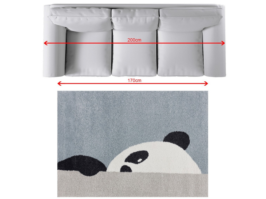 Obdĺžnikový koberec PANDA do detskej izby
