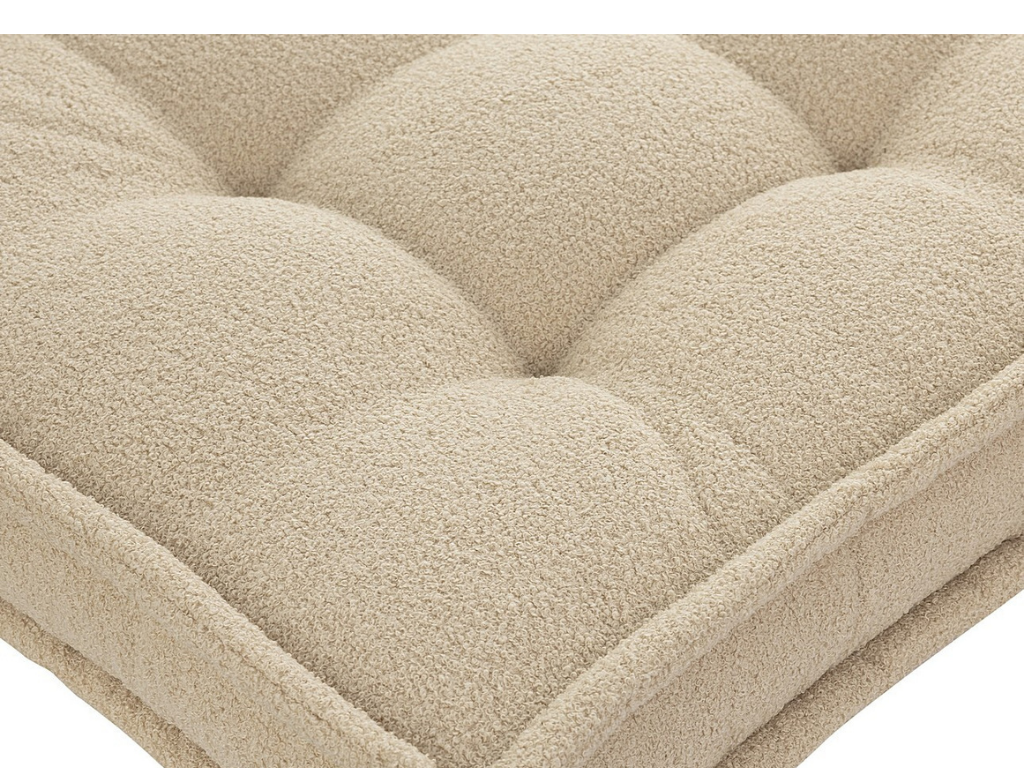 Sedací vankúš BÉŽOVÝ do detskej izby BOUCLÉ