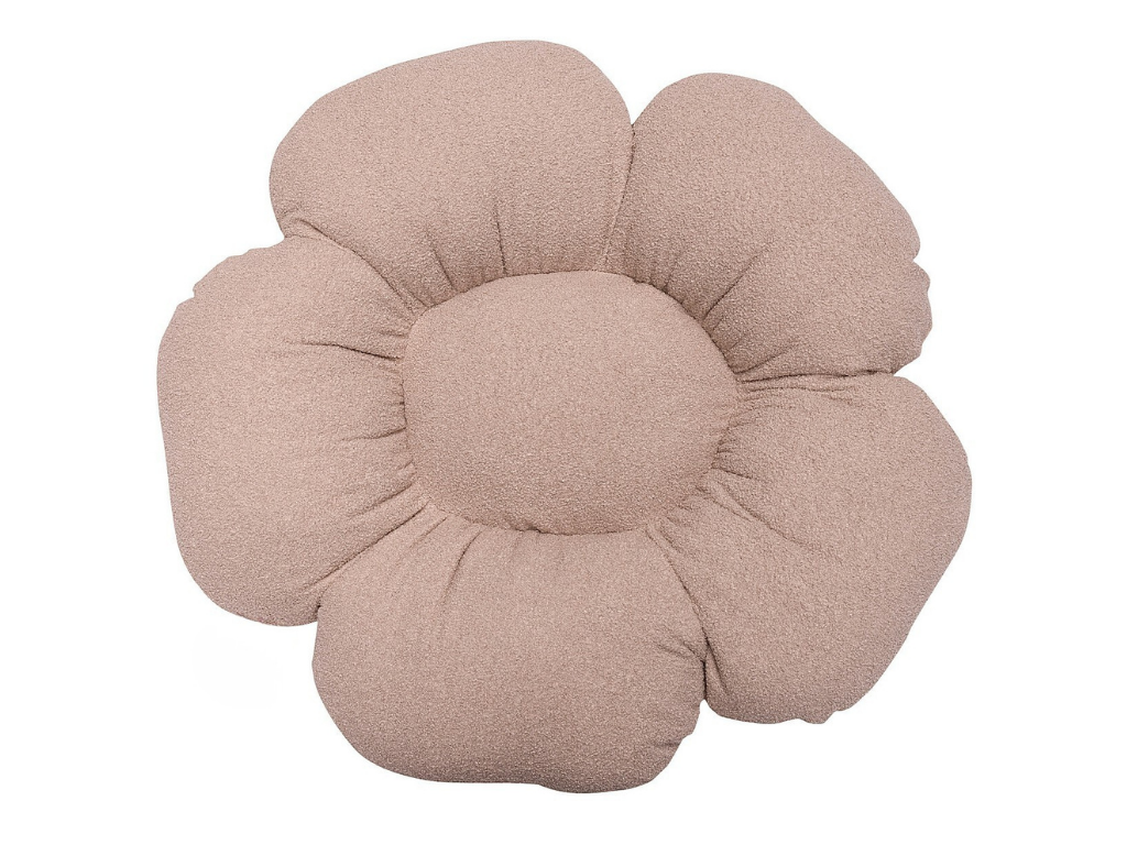 Sedací vankúš RUŽOVÝ do detskej izby BOUCLÉ