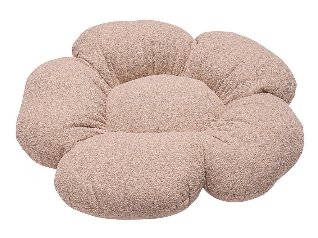 Sedací vankúš RUŽOVÝ do detskej izby BOUCLÉ