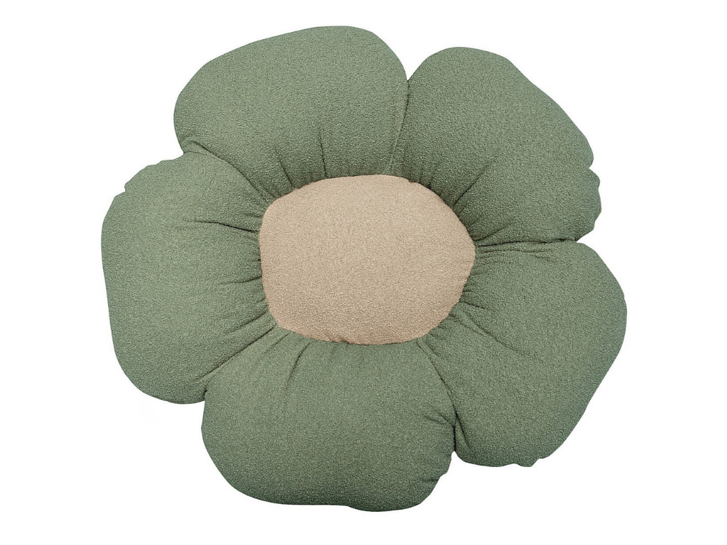 Sedací puf ZELENÝ do detskej izby BOUCLÉ
