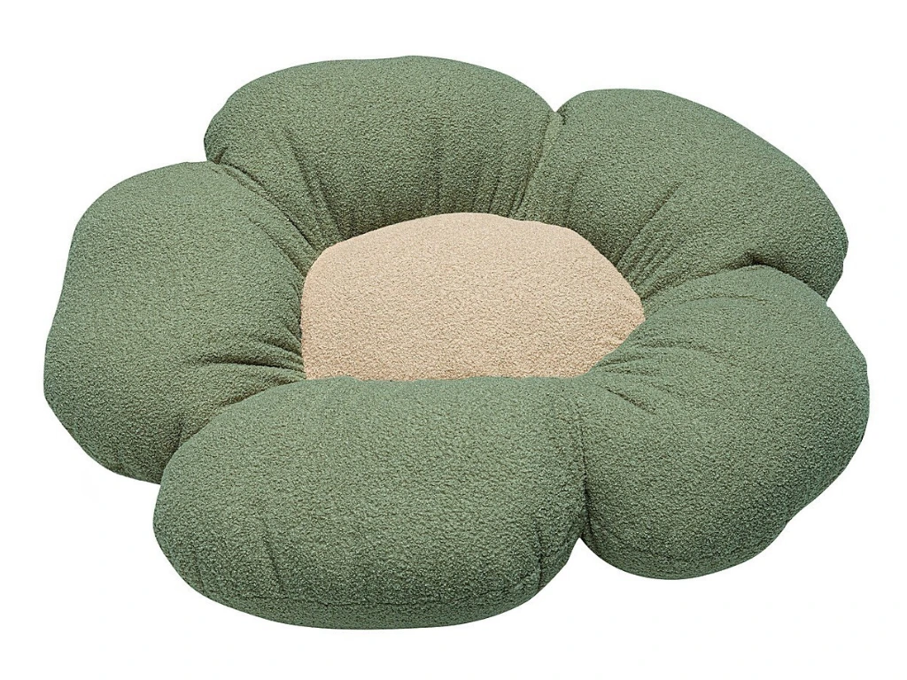 Sedací puf ZELENÝ do detskej izby BOUCLÉ