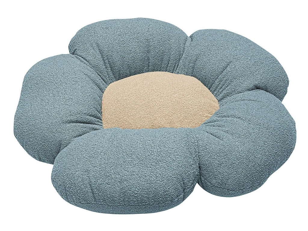 Sedací vankúš MODRÝ do detskej izby BOUCLÉ