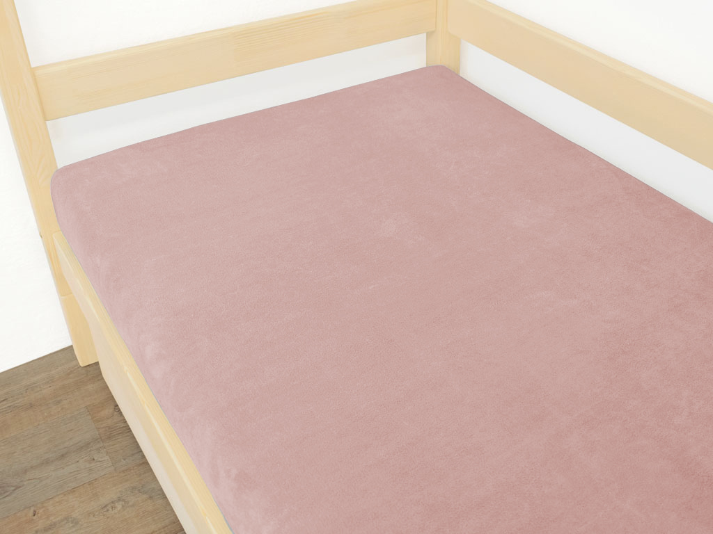 E-shop Benlemi Jednolôžkové prestieradlo z mikroplyšu Zvoľte farbu: Staroružová, Zvoľte rozmer: 120 x 200 cm