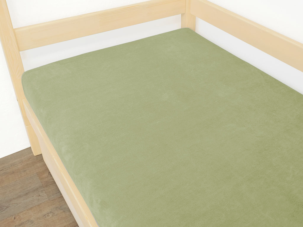E-shop Benlemi Jednolôžkové prestieradlo z mikroplyšu Zvoľte farbu: Zelená, Zvoľte rozmer: 80 x 170 cm