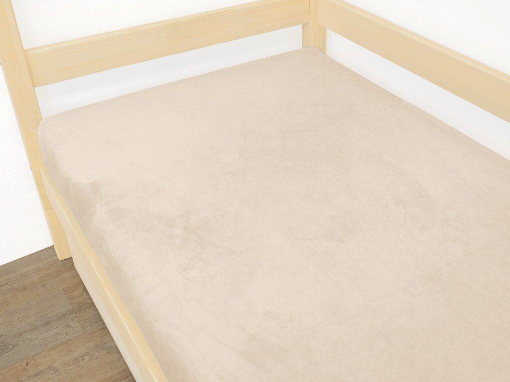 E-shop Benlemi Jednolôžkové prestieradlo z mikroplyšu Zvoľte farbu: Béžová, Zvoľte rozmer: 120 x 200 cm