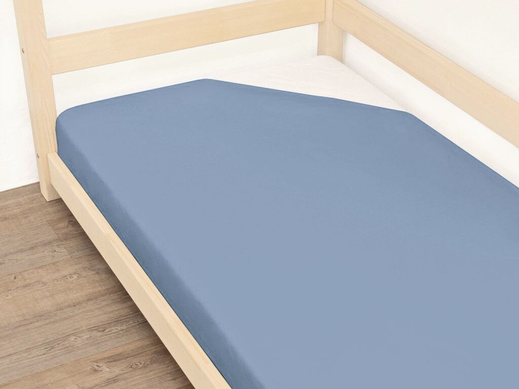 Benlemi Jednolôžkové prestieradlo JERSEY z bavlny Zvoľte farbu: Horčicová, Zvoľte rozmer: 70 x 140 cm