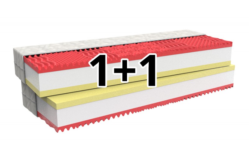 E-shop 1 + 1 Ortopedický matrac MEMORY COMFORT s pamäťovou penou Zvoľte rozmer: 100 x 200 cm