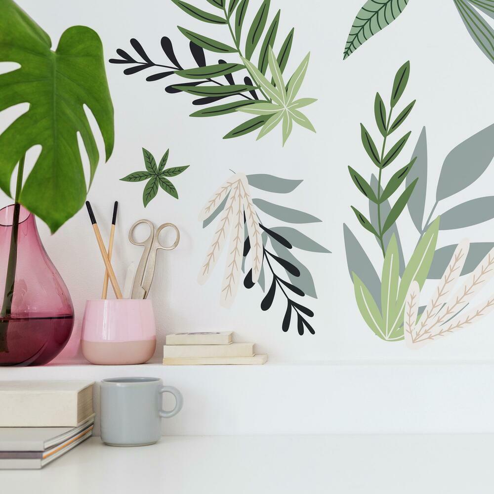 York Wallcoverings Samolepky na stenu LISTY veľké