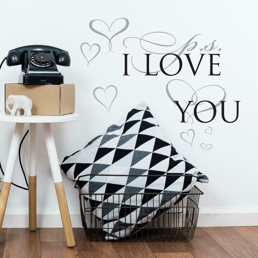 York Wallcoverings Samolepiaci nápis na stenu I LOVE YOU