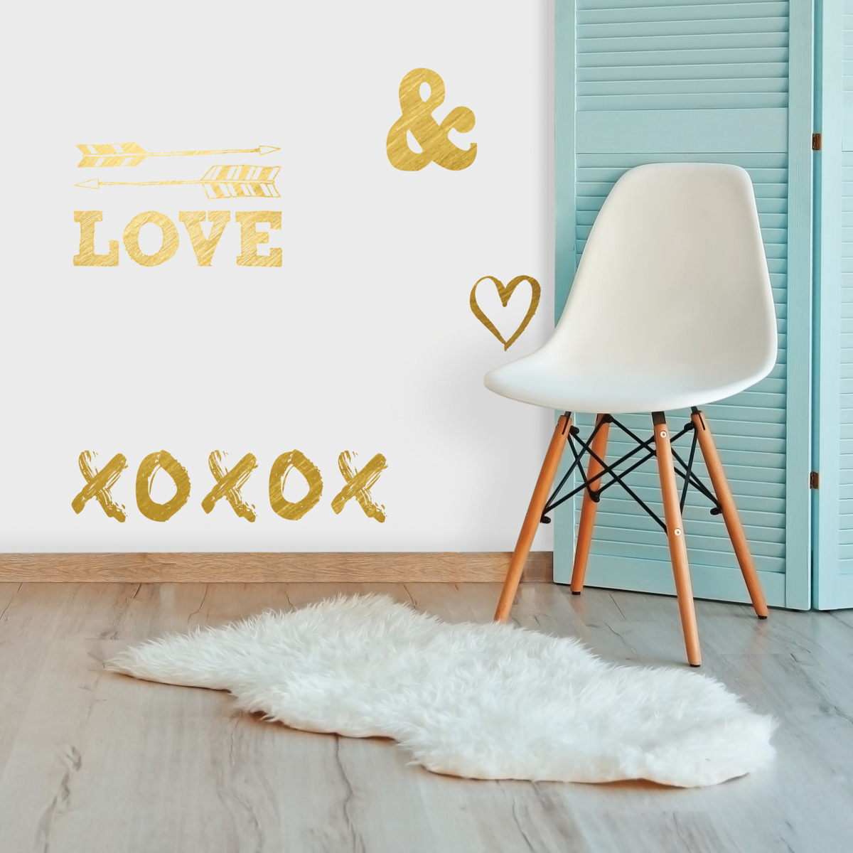 York Wallcoverings Samolepiaci nápis na stenu LOVE