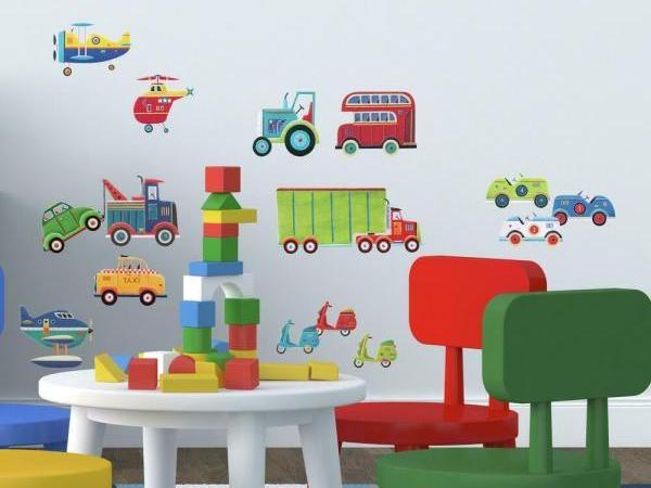 E-shop Nálepky na stenu do detskej izby DOPRAVNÉ PROSTRIEDKY