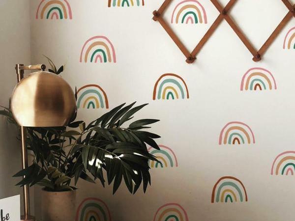 E-shop Samolepky na stenu DUHY v štýle boho