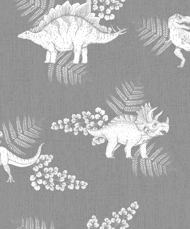 E-shop Umývateľná tapeta DINOSAURI na stenu do detskej izby Zvoľte farbu: Sivá