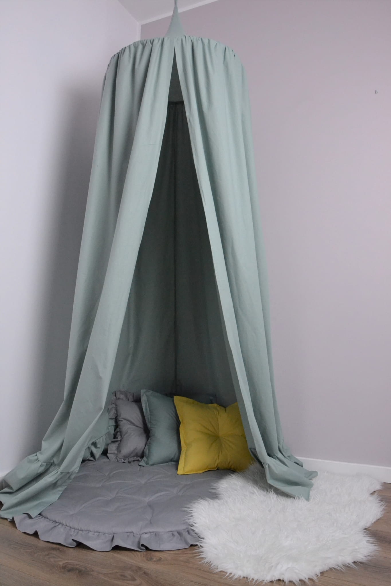 SenLove Závesný bavlnený baldachýn nad postieľku aj detskú posteľ Zvoľte farbu: Kaki