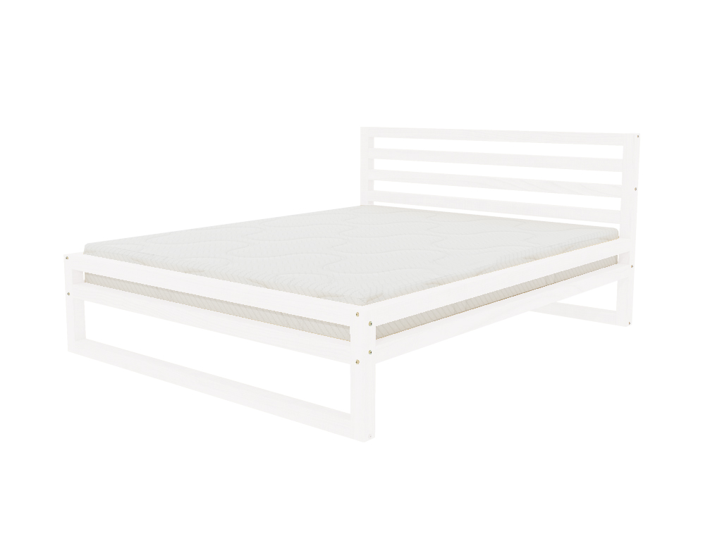 Benlemi Dvojlôžková posteľ DELUXE Zvoľte farbu: Biela, Rozmer: 160 x 200 cm