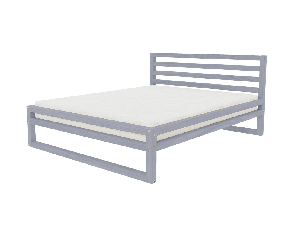 Benlemi Dvojlôžková posteľ DELUXE Zvoľte farbu: Tmavo sivá, Rozmer: 180 x 200 cm