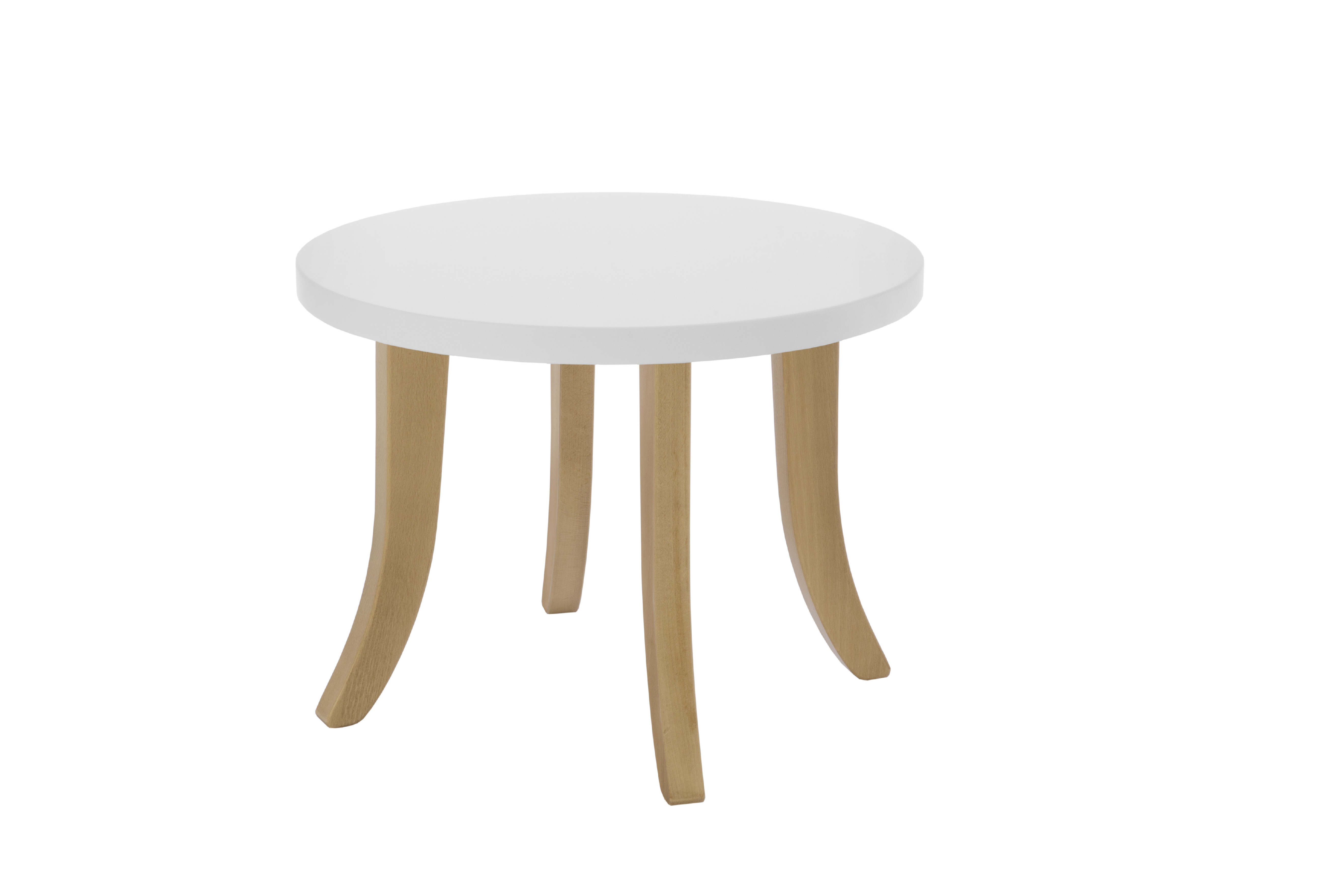 Dizajnový detský stôl SOMEBUNNY okrúhly Výška nôh: 37 cm, Farba nôh: Prírodné