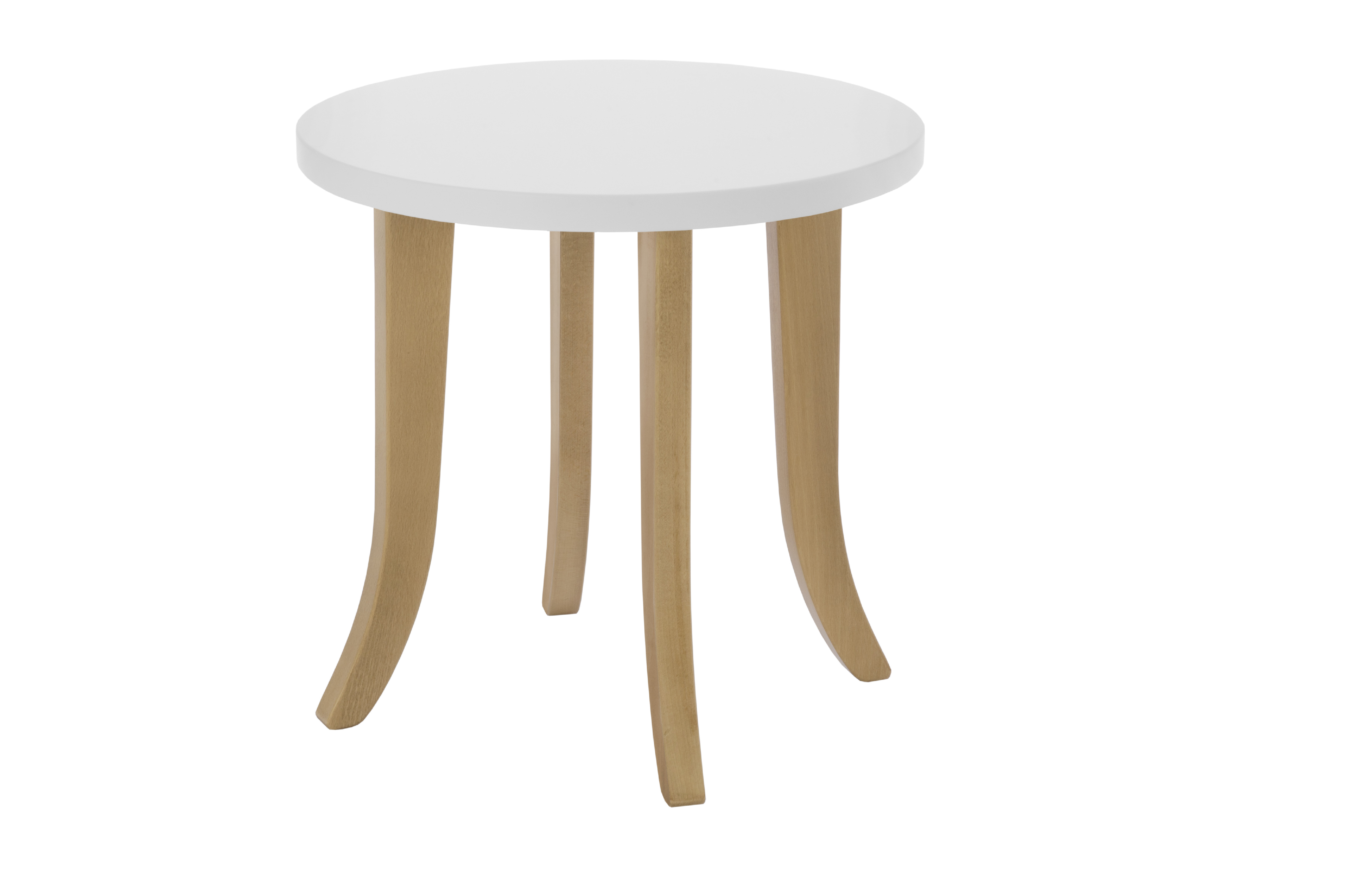 Dizajnový detský stôl SOMEBUNNY okrúhly Výška nôh: 47 cm, Farba nôh: Prírodné