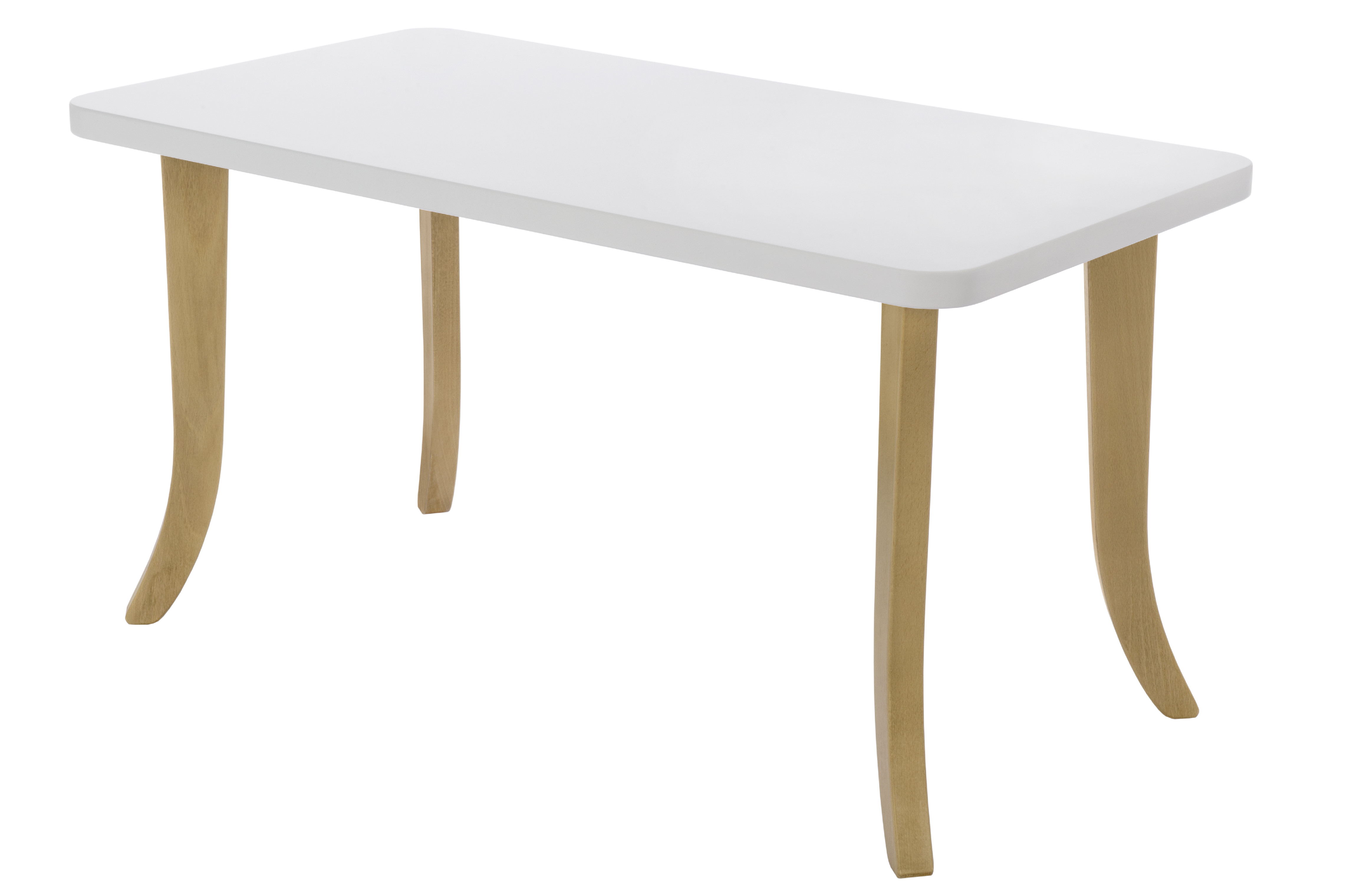 Dizajnový detský stolík SOMEBUNNY obdĺžnikový Výška nôh: 47 cm, Farba nôh: Prírodné