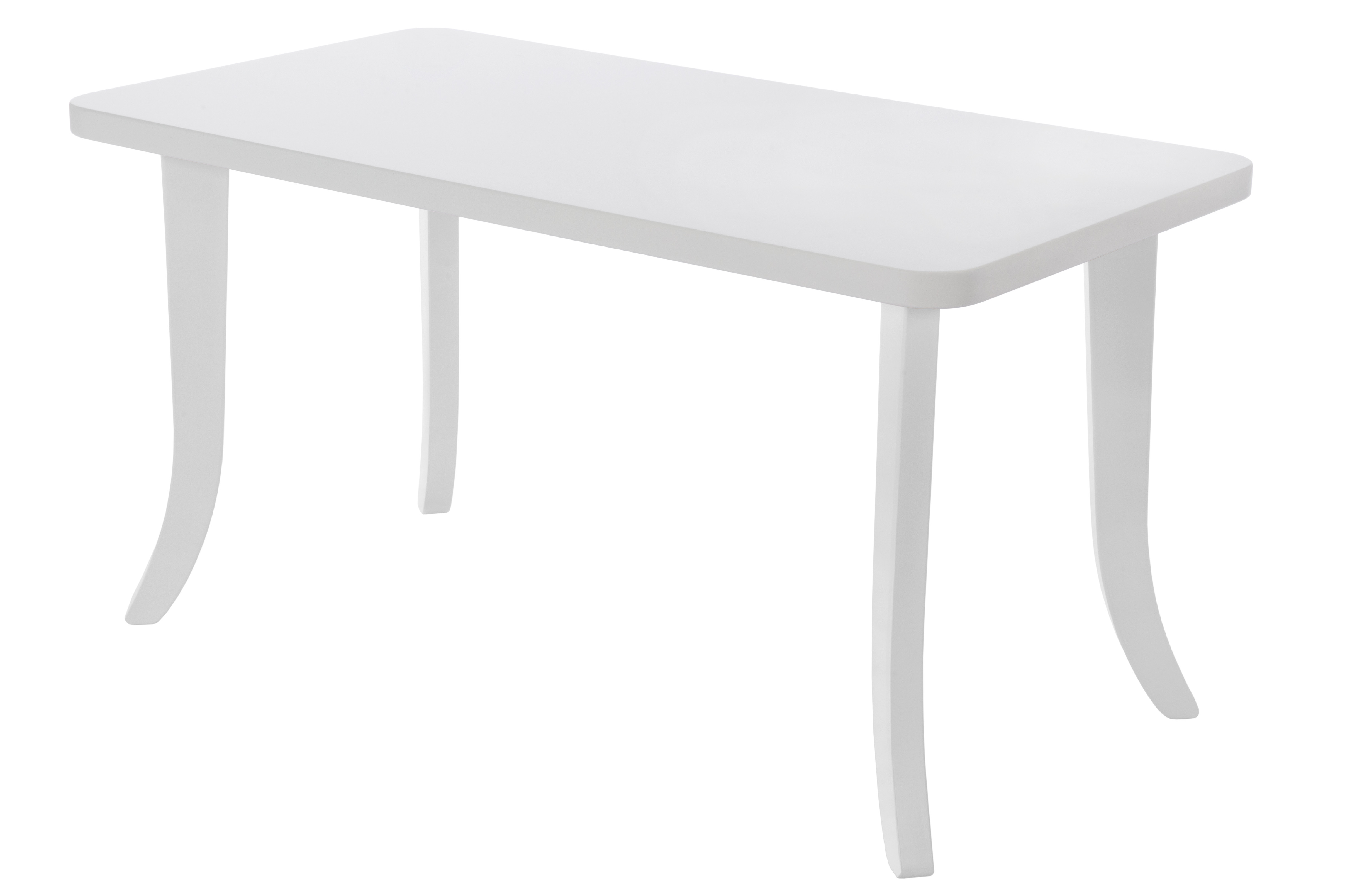 Dizajnový detský stolík SOMEBUNNY obdĺžnikový Výška nôh: 47 cm, Farba nôh: Biela