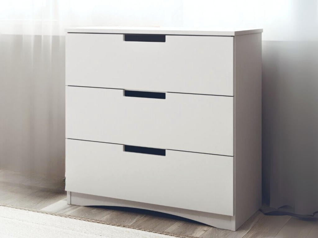 E-shop Biela komoda CLASSIC so úložnými šuplíkmi