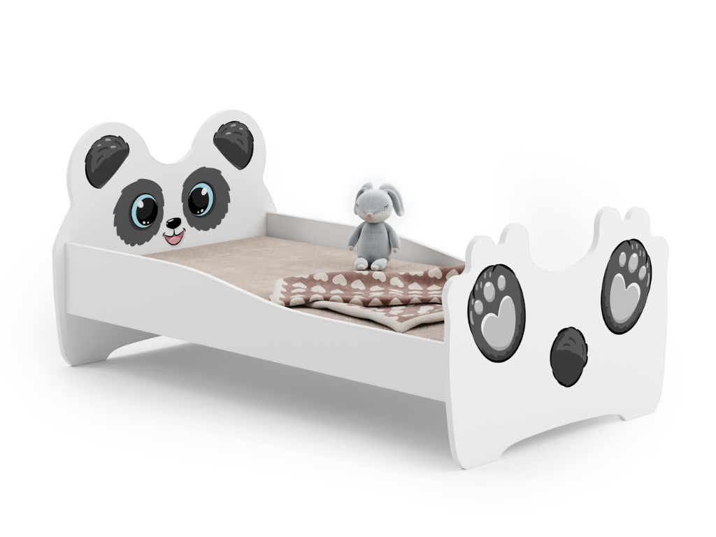 Benlemi Jednolôžková posteľ pre deti PANDY so zábranou + matrac ZADARMO Rozmer: 80x160 cm, Šuplík: Bez šuplíka