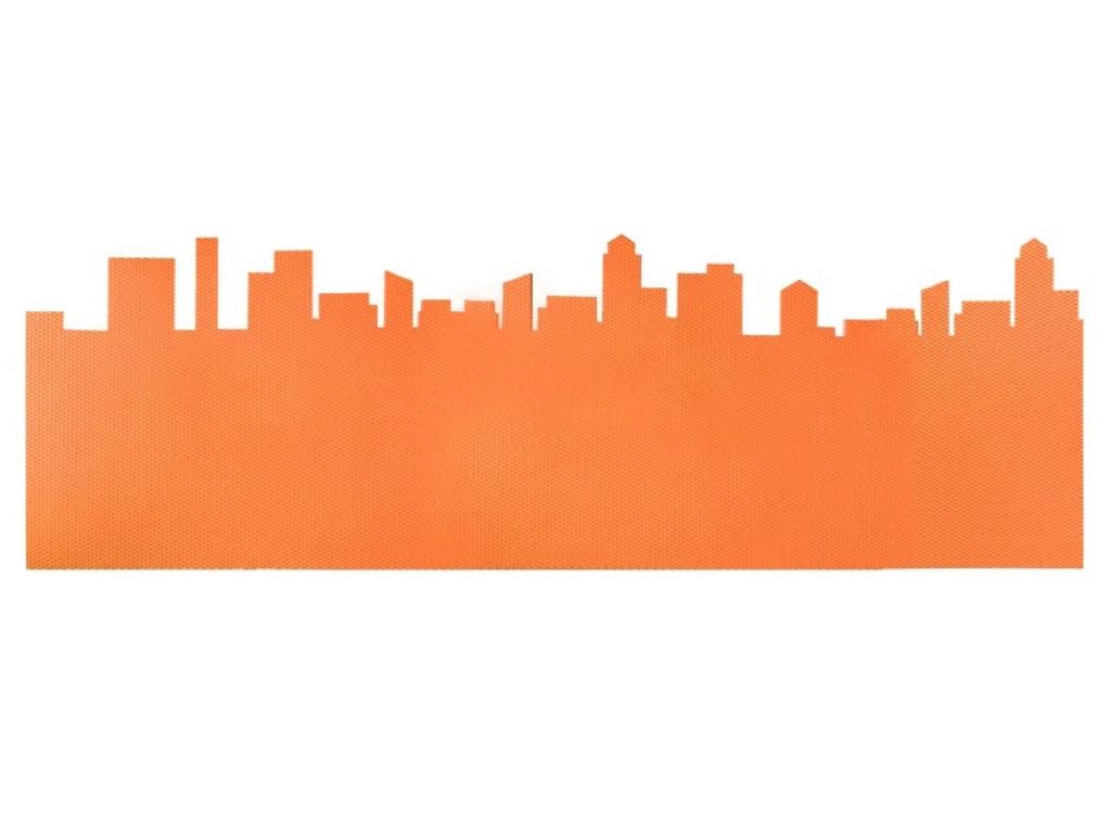 E-shop Samolepiaca ochrana steny za detskú posteľ CITY Zvoľte farbu: Tmavo oranžová