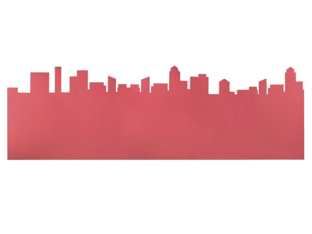 E-shop Samolepiaca ochrana steny za detskú posteľ CITY Zvoľte farbu: Tmavo červená