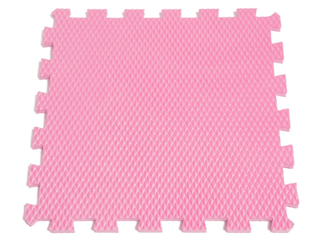 Penová puzzle podlaha do detskej izby 9 dielov RUŽOVÁ KORUNKA