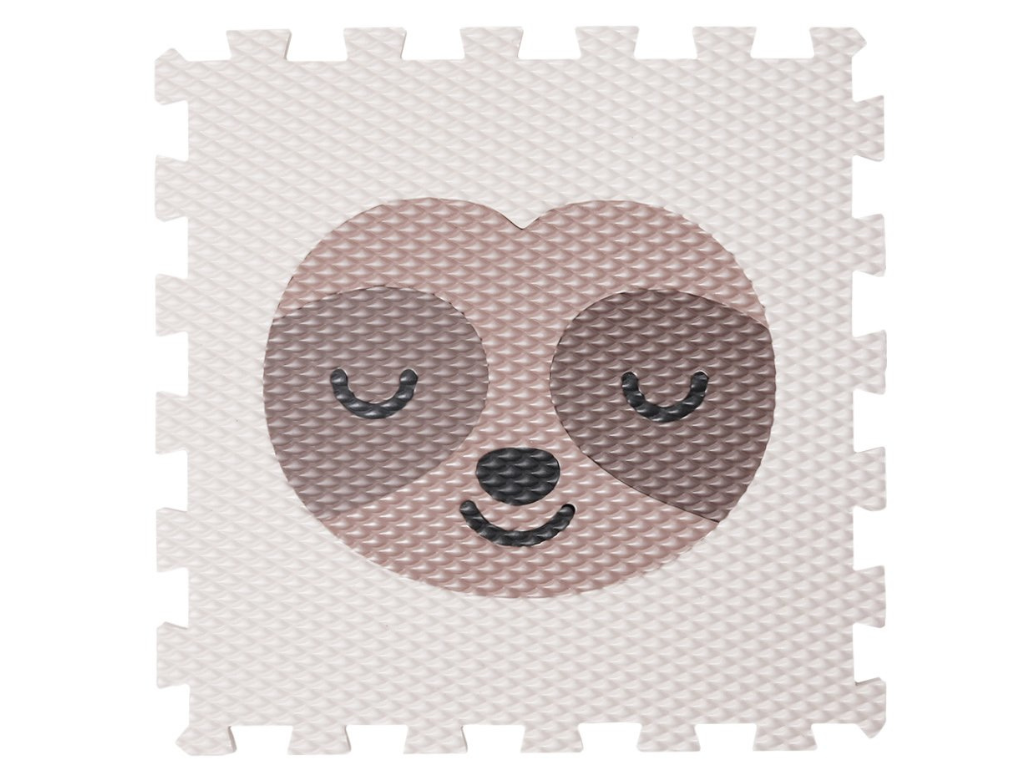 Hracia penová puzzle podlaha 9 dielov HNEDÝ LEŇOCHOD do detskej izby