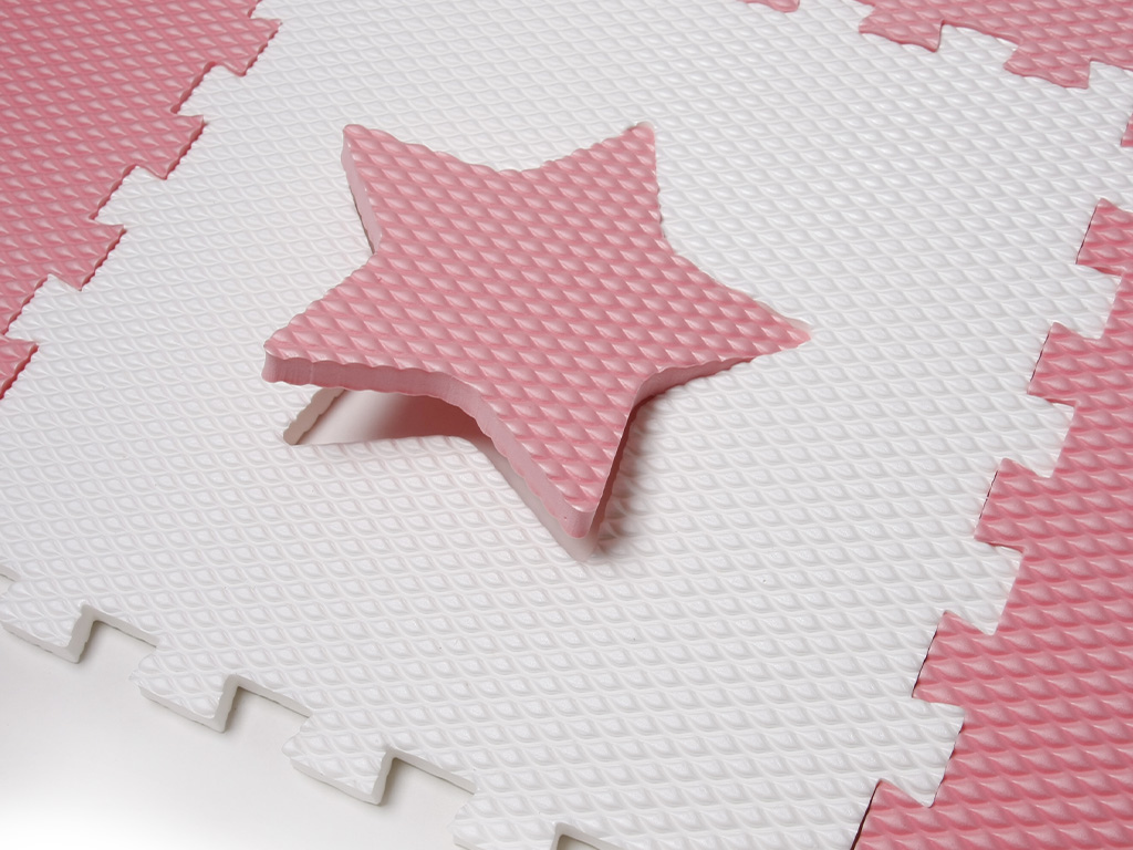Ružová hracia podlaha puzzle 12 dielov JEDNOROŽEC