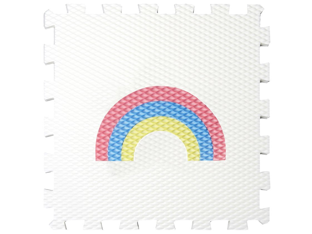 Hracie penové puzzle do detskej izby 12 dielov SIVÝ JEDNOROŽEC