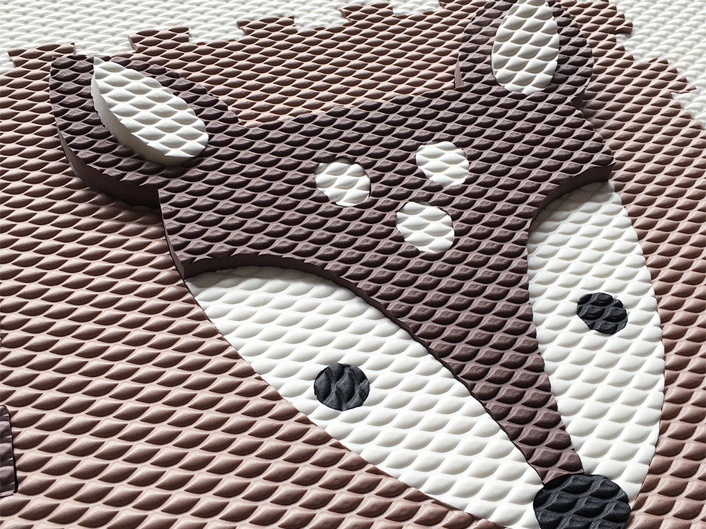 Hracie penové puzzle do detskej izby 16 dielov KOLÚŠIK