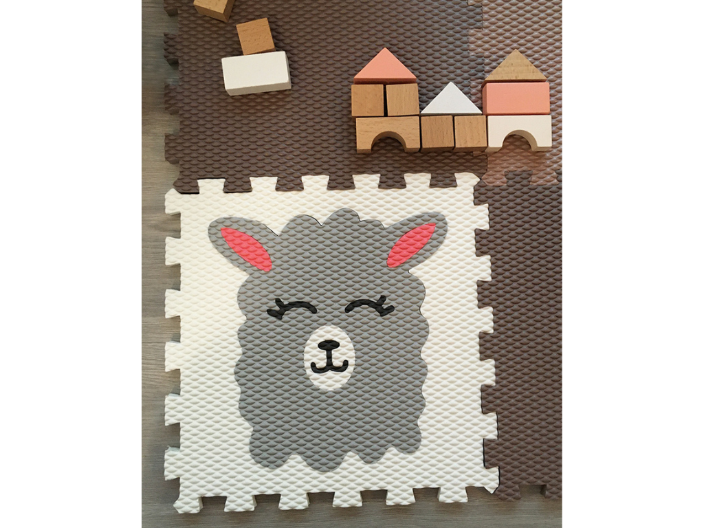 Penová podlaha puzzle 20 dielov BARÁNOK A LAMA