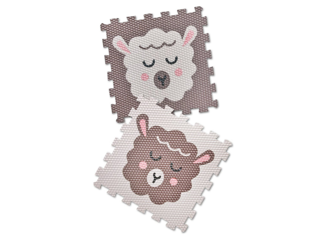 Detská penová puzzle podložka na hranie BARÁNOK Zvoľte farbu: Biela