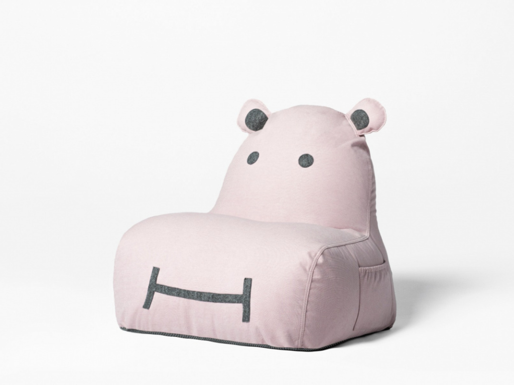 The Brooklyn Kids Detský sedací vak HIPPO s certifikovaným odnímateľným poťahom Zvoľte farbu: Ružová
