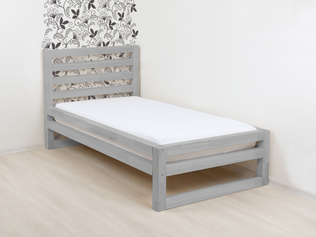 Benlemi Jednolôžková posteľ DELUXE Zvoľte farbu: Tmavo sivá, Rozmer: 120 x 200 cm