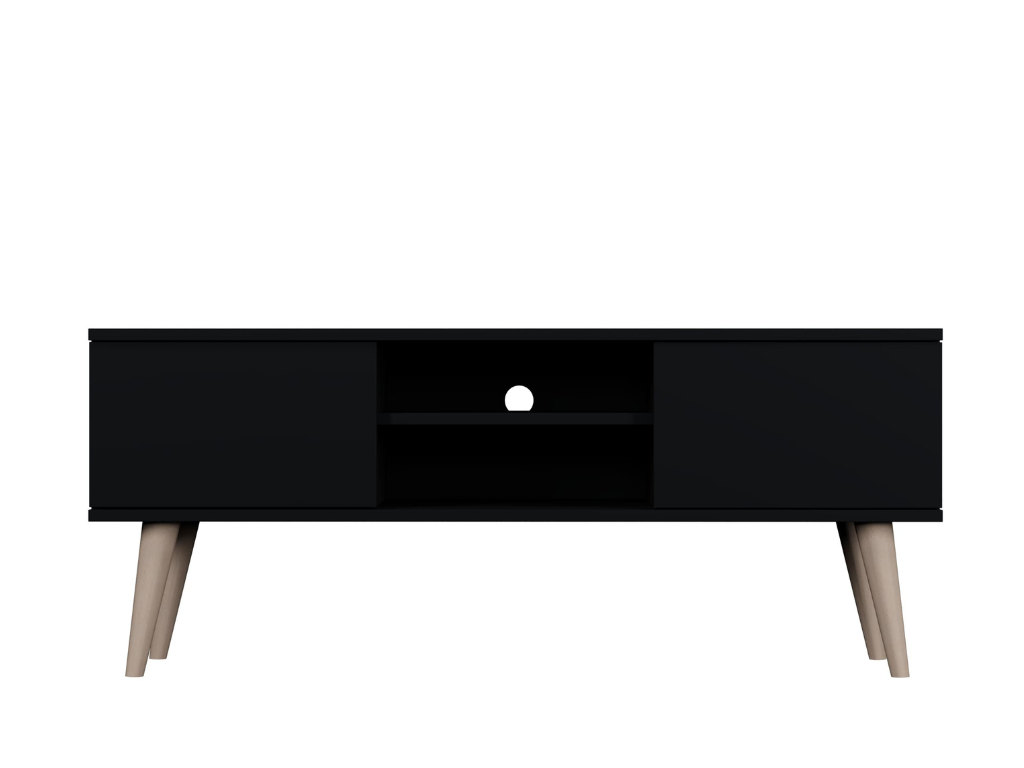 Benlemi Dizajnový TV stolík so šírkou 120 cm TORONTO čierny