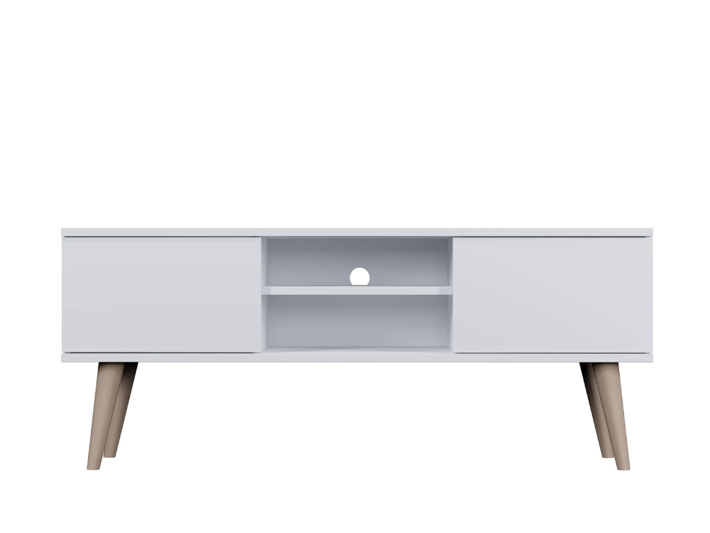 Benlemi Dizajnový TV stolík so šírkou 120 cm TORONTO biely