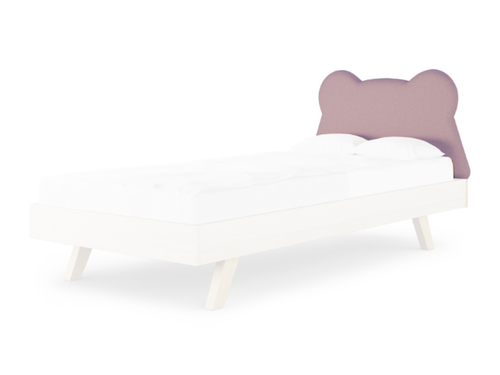 MINKO Čalúnené čelo k posteli TEDDY v tvare medvedíka Zvoľte farbu: Ružová