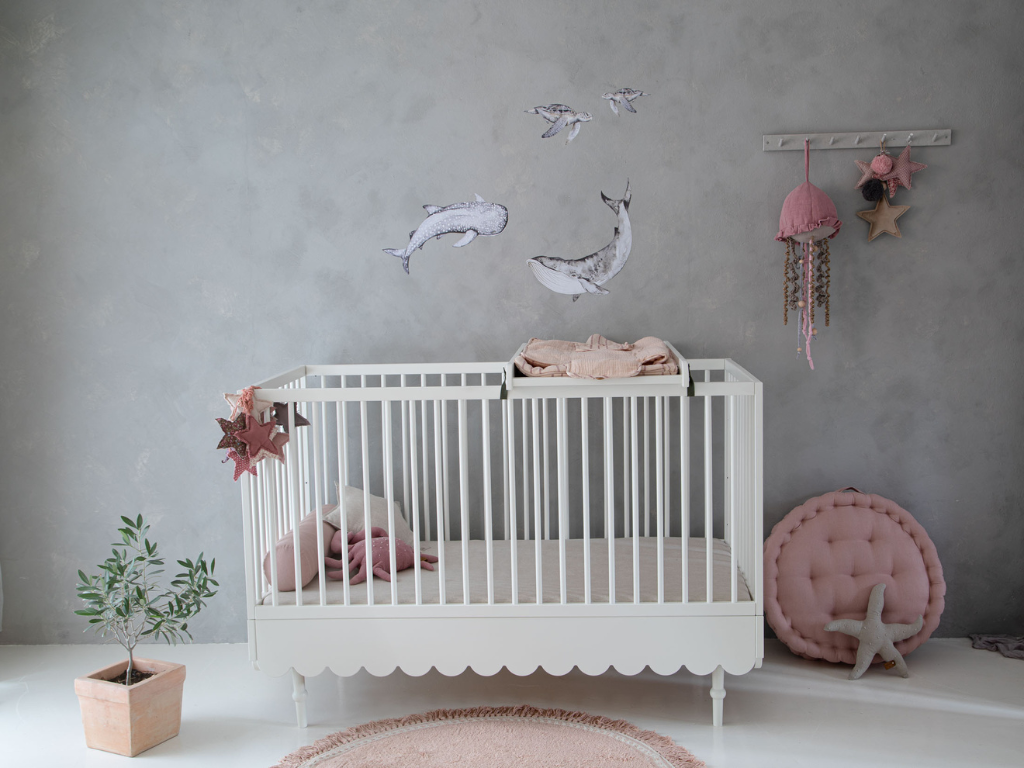 E-shop Prestaviteľná detská postieľka BABUSHKA 70x140 cm Zvoľte farbu: Biela