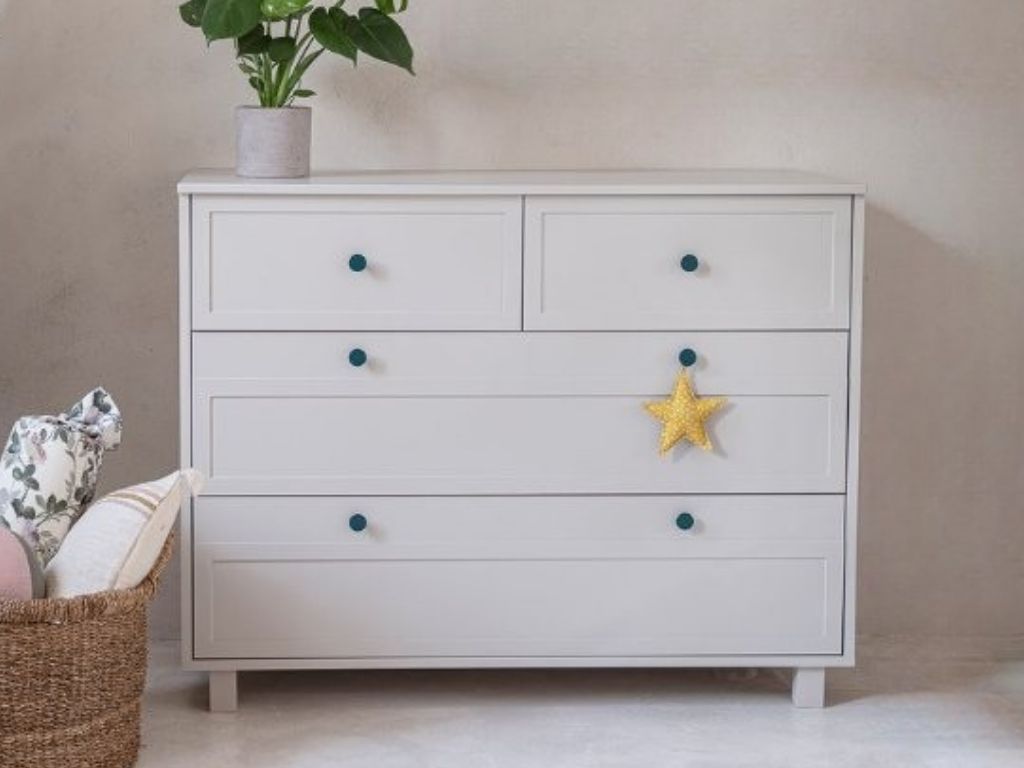 E-shop Úložná komoda do detskej izby VINTAGE so šuplíkmi