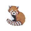 Drevený organizér na pastelky PANDA ČERVENÁ