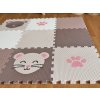 Pěnová puzzle podlaha na hraní do dětského pokoje MYŠKA A TLAPKA 9 dílů (1)
