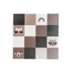 Hrací pěnové puzzle do dětského pokoje 16 dílů MÝVAL A MÉĎA