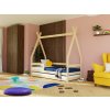 7B Children's wooden bed SAFE in the shape of teepee with two bed guards DRAWER