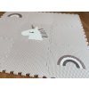 Hracie penové puzzle do detskej izby 9 dielov JEDNOROŽEC A DÚHA