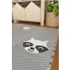 Detská penová puzzle podlaha ŠEDÁ so zvieratkami z 12 dielov