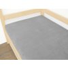 Jednolůžkové prostěradlo z mikroplyše (Rozměr 90 x 200 cm, Zvolte barvu Šedá)
